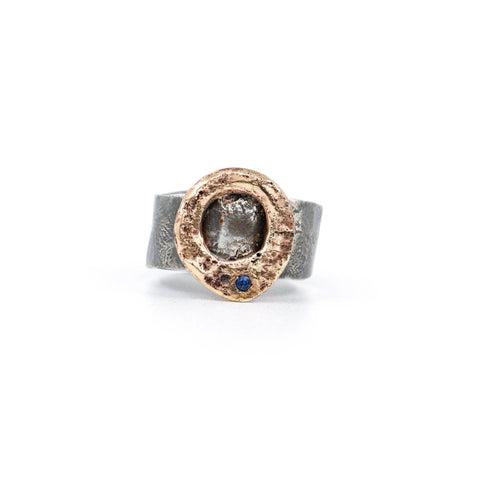 Bague seconde peau Puzzle Saphir - Atelier Armoure, Modern Relics