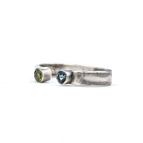 Double solitaire bague ouverte - Atelier Armoure, Modern Relics