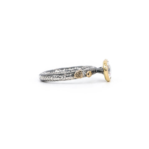 Maxi solitaire transparent topaze 18k - Atelier Armoure, Modern Relics
