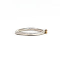 Bague fine 2 pépites - Atelier Armoure, bijoux uniques faits à la main à Lille.